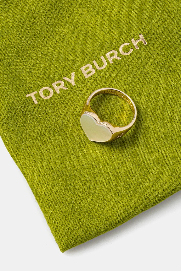 Akcesoria Tory Burch pierścionek Heart Signet 167323.700 złoty