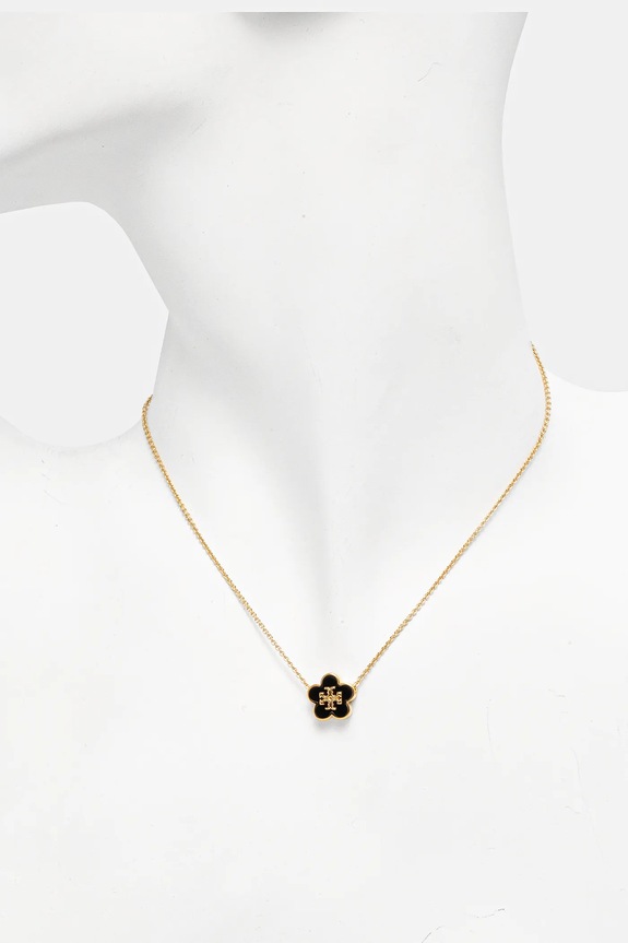 Επιχρυσωμένο κολιέ Tory Burch Kira Enamel Flower 147287.720 χρυσαφί SS25
