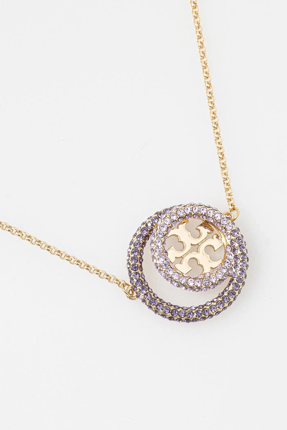 Pozlátený náhrdelník Tory Burch Miller Pave 157225.400 zlatá SS25
