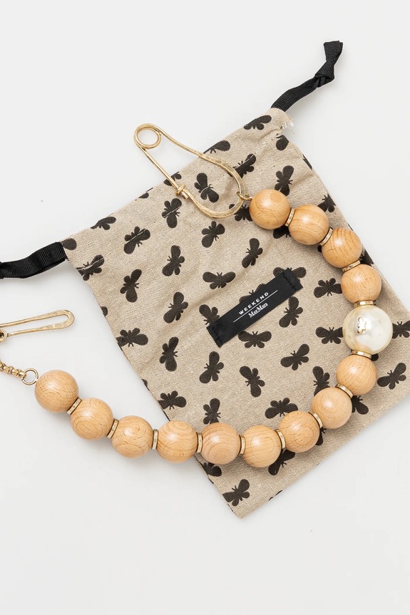 Weekend Max Mara naszyjnik beżowy 2515751045600