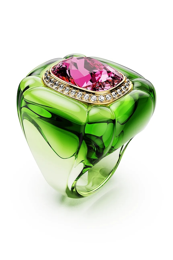 Swarovski pierścionek DULCIS 5709969 zielony SS25