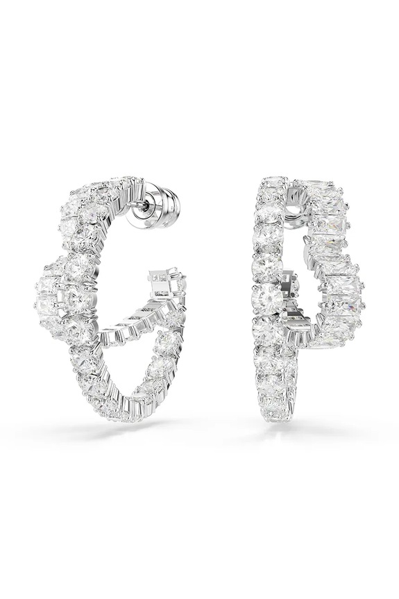 Náušnice Swarovski MATRIX krystal Swarovski stříbrná 5705748