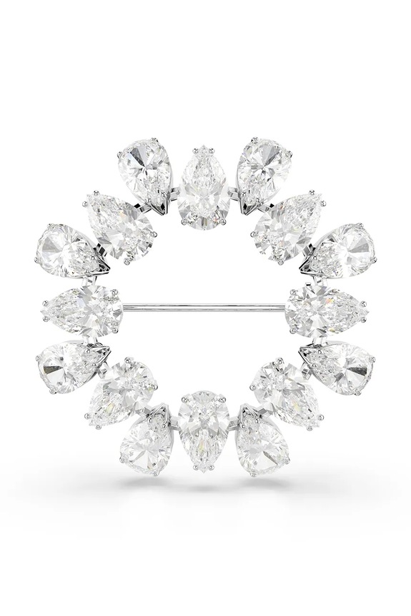 Swarovski brosa MATRIX Cristal Swarovski argintiu 5714646