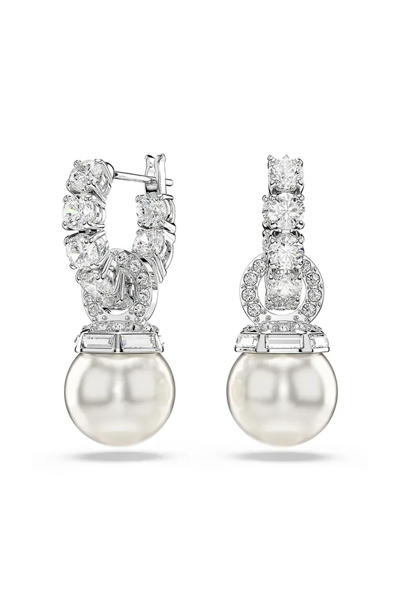 Swarovski fülbevaló MATRIX Swarowski kristály ezüst 5691716