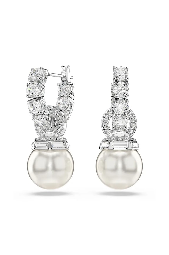 Swarovski fülbevaló MATRIX Swarowski kristály ezüst 5691716