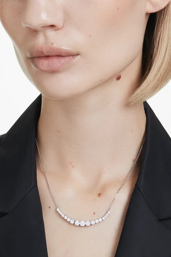 Swarovski colier MATRIX 5705396 argintiu