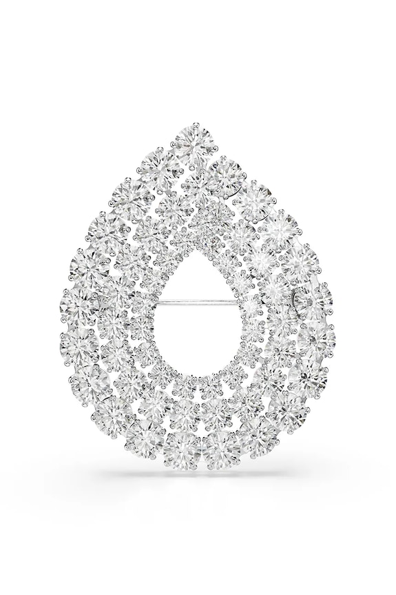 Swarovski brosa MATRIX Cristal Swarovski argintiu 5714648
