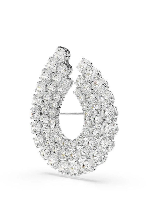 Swarovski brosa MATRIX 5714648 argintiu SS25