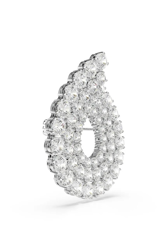 Swarovski brosa MATRIX argintiu 5714648