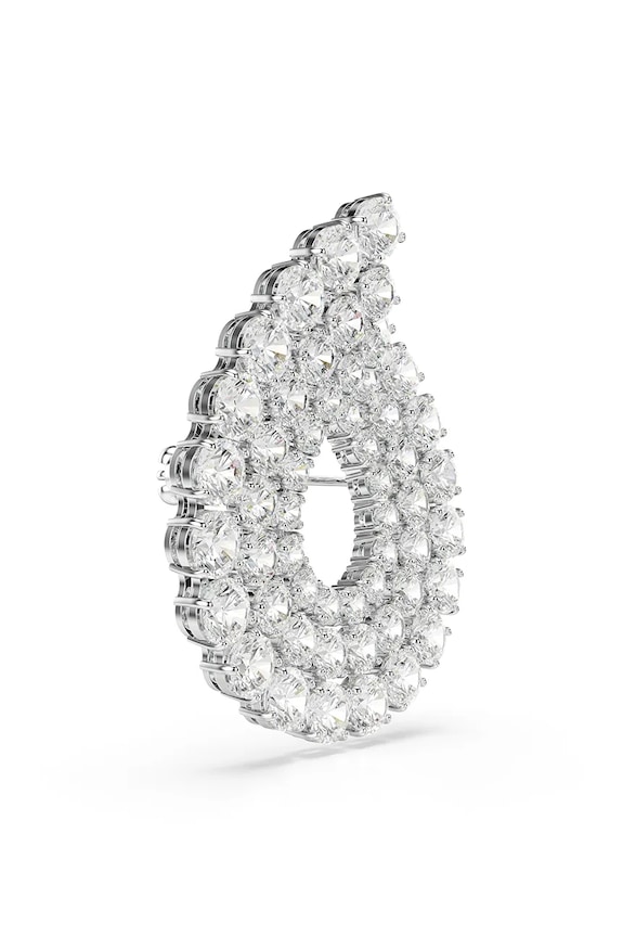 Swarovski brosa MATRIX argintiu 5714648