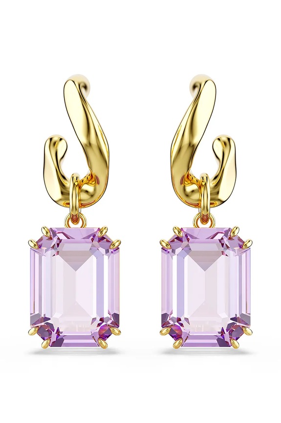 Σκουλαρίκια Swarovski MILLENIA κρύσταλλο Swarovski μωβ 5694784