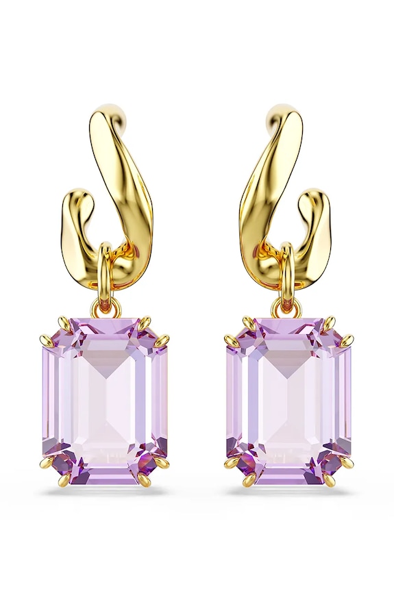 Σκουλαρίκια Swarovski MILLENIA κρύσταλλο Swarovski μωβ 5694784