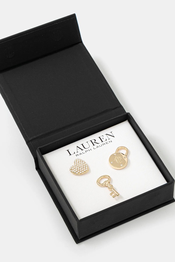 Akcesoria Lauren Ralph Lauren przypinki 3-pack 14P00006 złoty