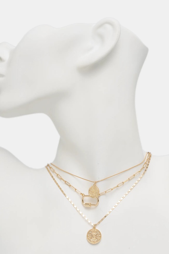 Akcesoria Aldo naszyjnik INTUITION 3-pack INTUITION.710 złoty