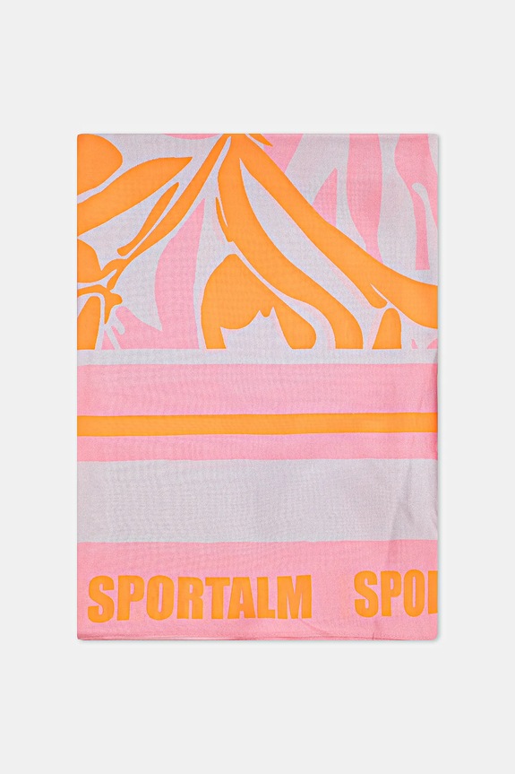 Sportalm eșarfă de mătase 950092 portocaliu SS25