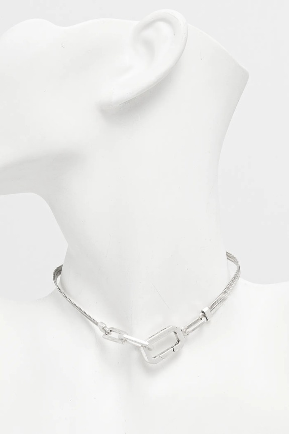 Accesorii AllSaints colier 37514541SLV041 argintiu
