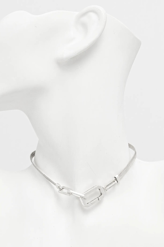 Accesorii AllSaints colier 37514541SLV041 argintiu