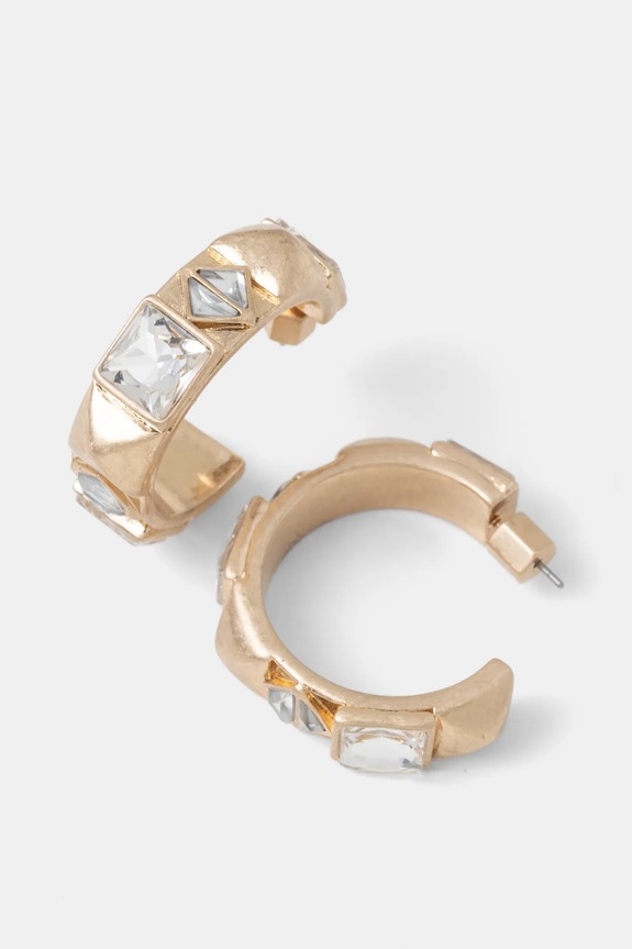 Naušnice AllSaints cirkonij zlatna 37514545BRS711