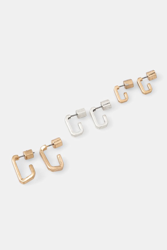 Σκουλαρίκια AllSaints 3-pack 3-pack χρυσαφί 37514757MUL969