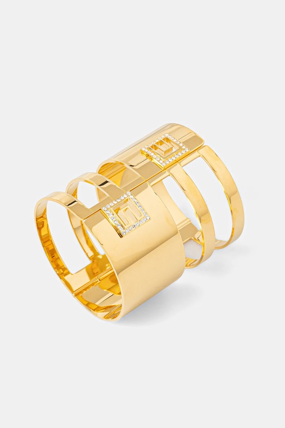 Elisabetta Franchi braccialetto zircone oro BC03A52E2