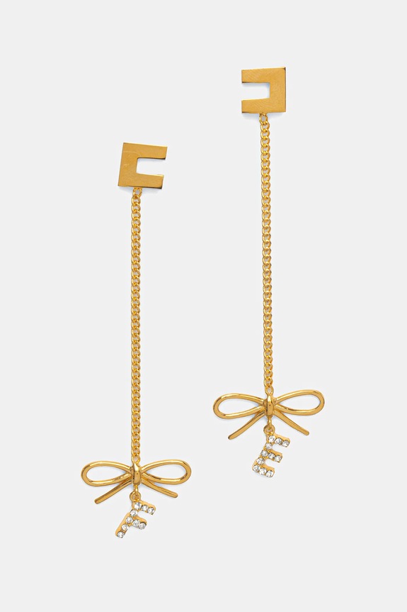 Elisabetta Franchi orecchini altro oro OR49A52E2