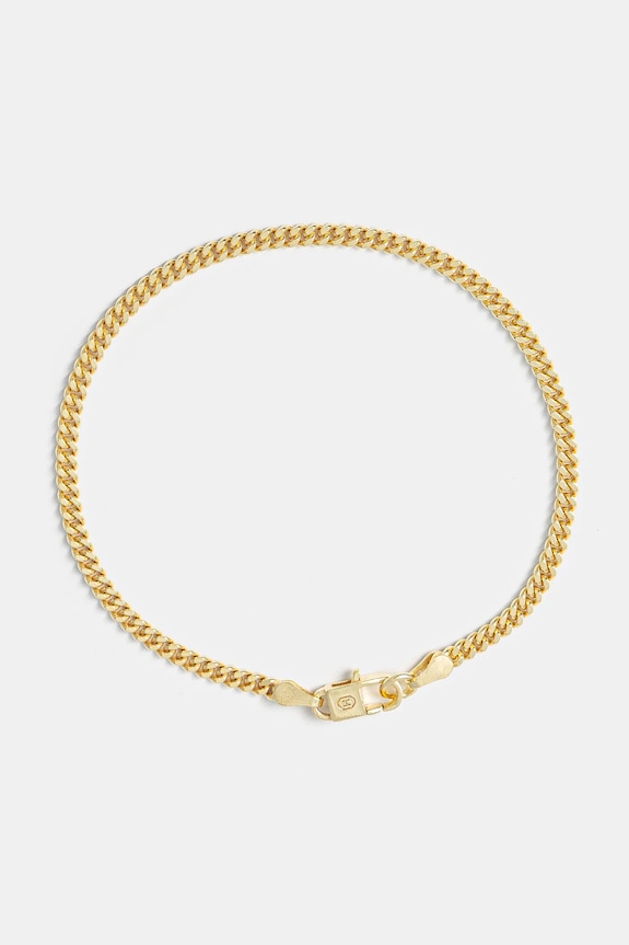 HATTON LABS braccialetto Classic Cuban Bracelet S altro giallo HL.W4.358.GL