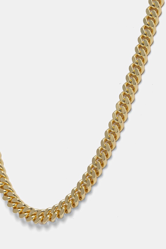 Pozlacený náhrdelník HATTON LABS Classic Cuban Chain M HL.W4.384.GL žlutá SS25