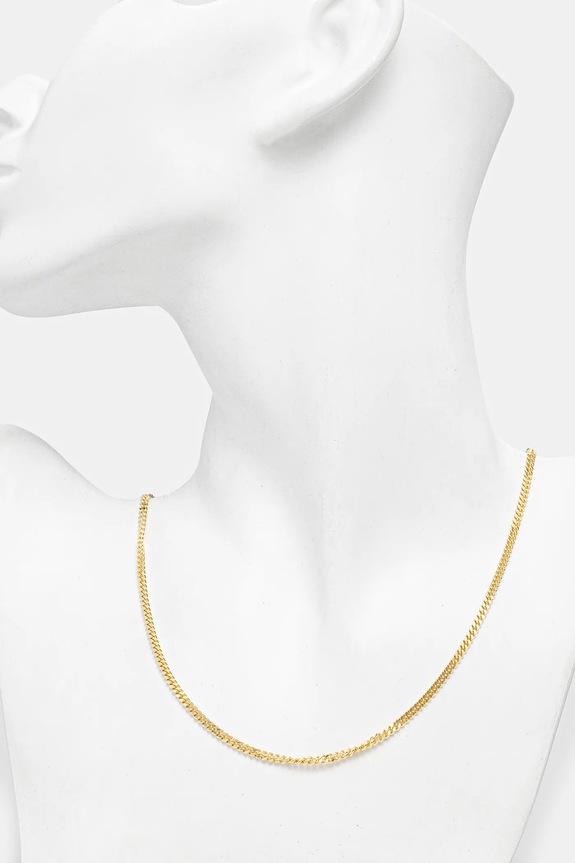 Accessori HATTON LABS collana d'argento Classic Cuban Chain S HL.W4.383.GL giallo