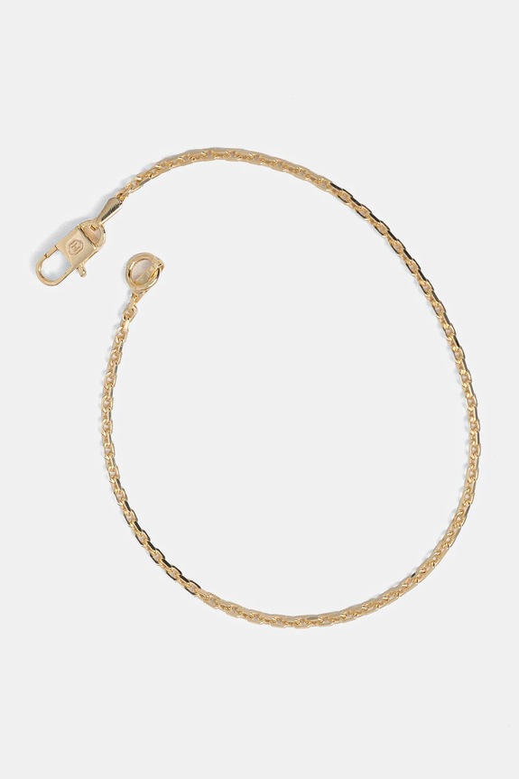 Pozlacený náramek HATTON LABS Mini Anchor Bracelet stříbro žlutá HL.W4.361.GL