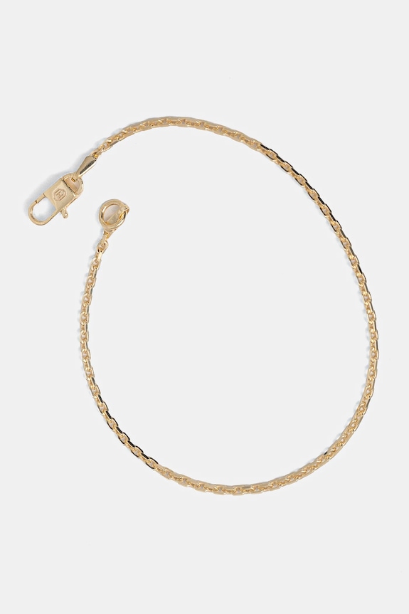 Pozlacený náramek HATTON LABS Mini Anchor Bracelet stříbro žlutá HL.W4.361.GL