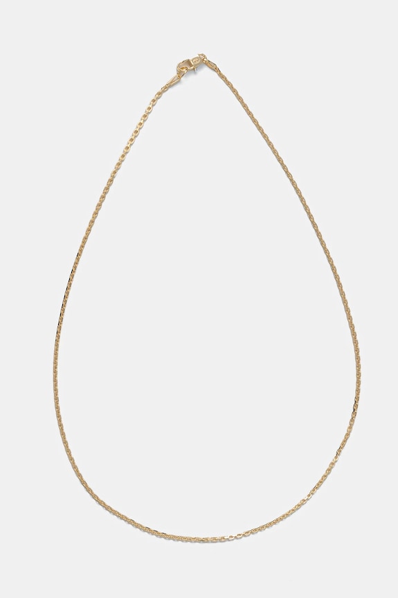 HATTON LABS collana placcata oro Mini Anchor Chain argento giallo HL.W4.386.GL