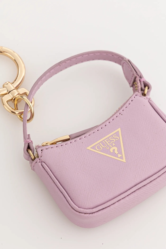 Guess portachiavi in pelle MIRIAM RW1774.P5201 violetto SS25