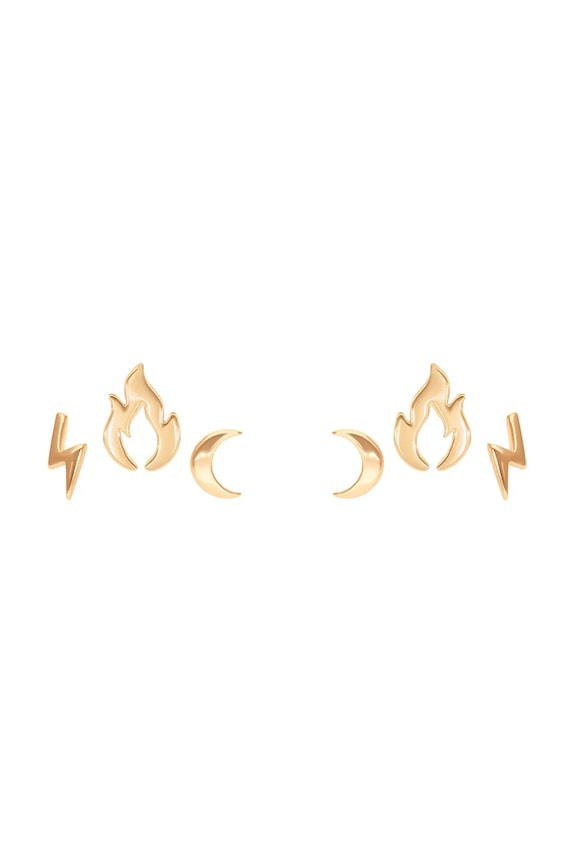 Σκουλαρίκια Lilou Flame of Love χρυσαφί 244/10/KOL/NO2/3/PO