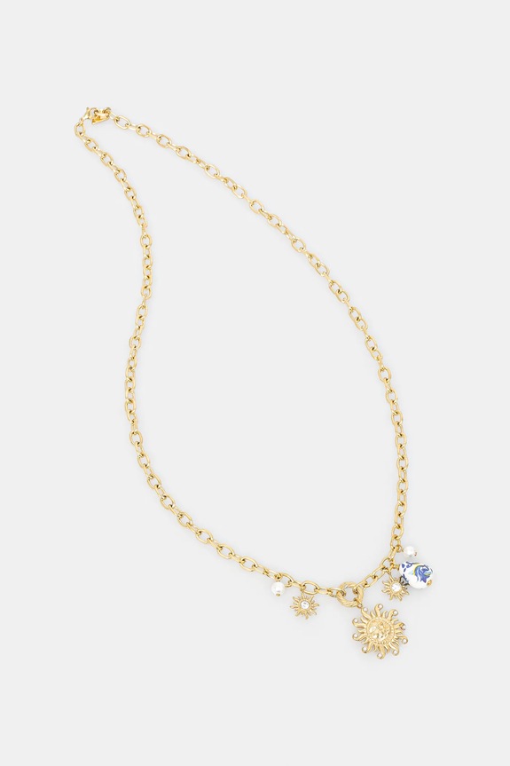 Guess nyaklánc SOLELUNA cirkónia arany JUBN05.083JW