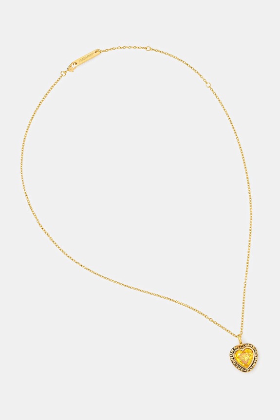Stříbrný náhrdelník AMBUSH Heart Class Ring Charm Necklace stříbro zlatá 12114803