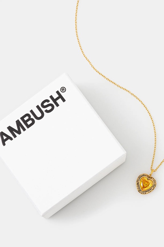 Doplňky Stříbrný náhrdelník AMBUSH Heart Class Ring Charm Necklace 12114803 zlatá