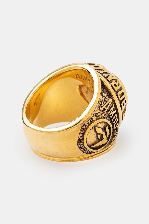 Stříbrný prsten AMBUSH Heart Class Ring 12114804 zlatá SS25