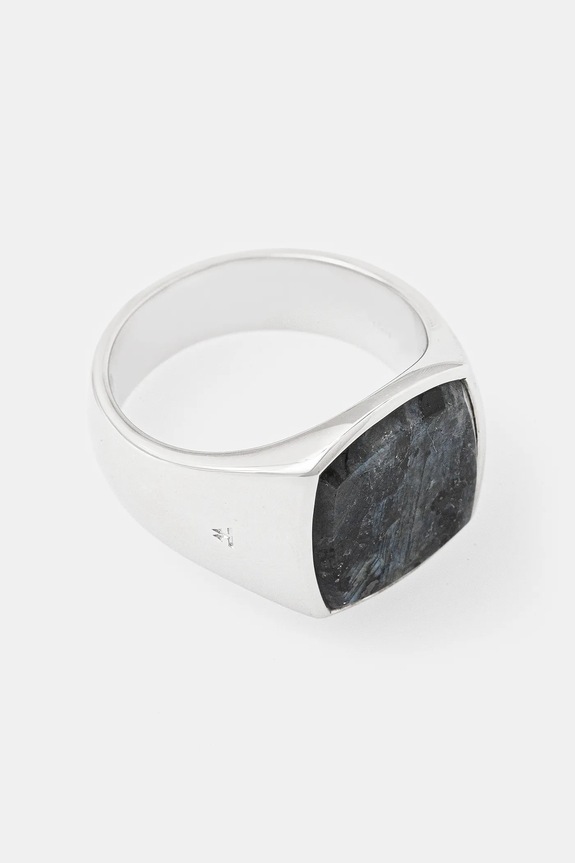 Срібний перстень Tom Wood Cushion Larvikite (M) срібло срібний 100347M