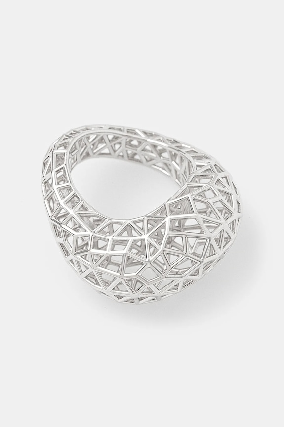 Tom Wood pierścionek srebrny Maze Ring srebro srebrny 101413
