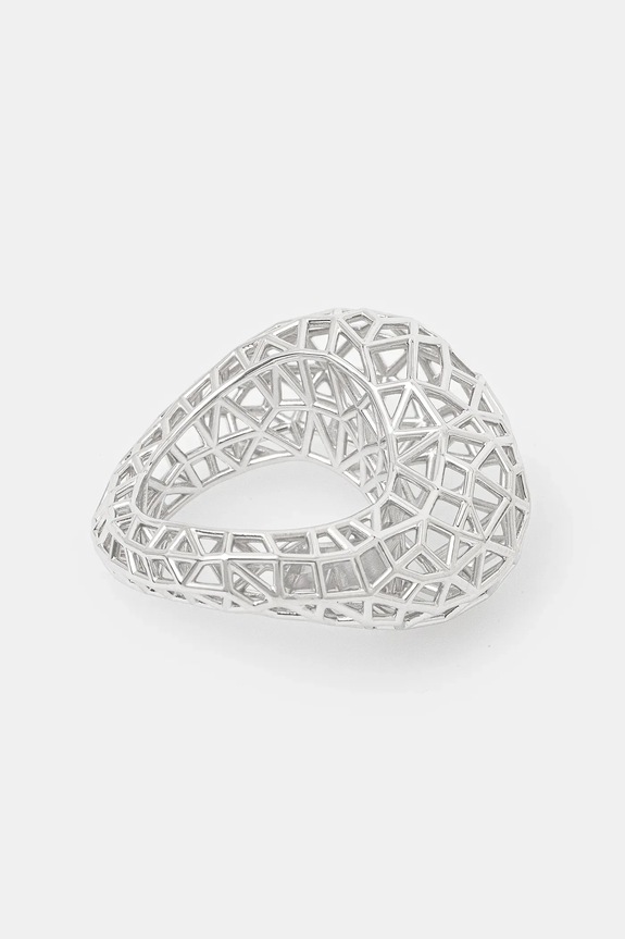Tom Wood pierścionek srebrny Maze Ring 101413 srebrny SS25