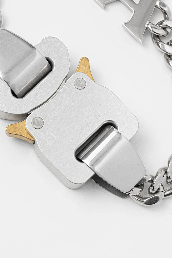 1017 ALYX 9SM bracelet buckle bracelet with charm AAUJW0220OT01 silver SS25
