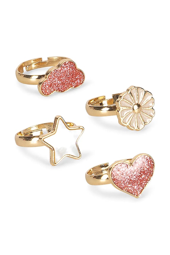 Fete Konges Sløjd bijuterie RING SET 12 PCS KS103047 multicolor