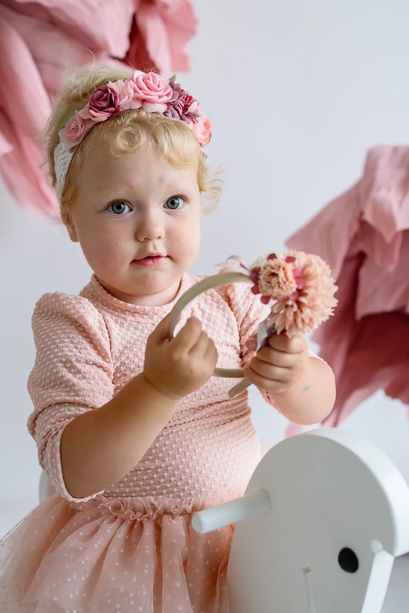 BIMBA Jamiks cerchietto bambini VIERA VIERA.Opaska.JLH049.G rosa
