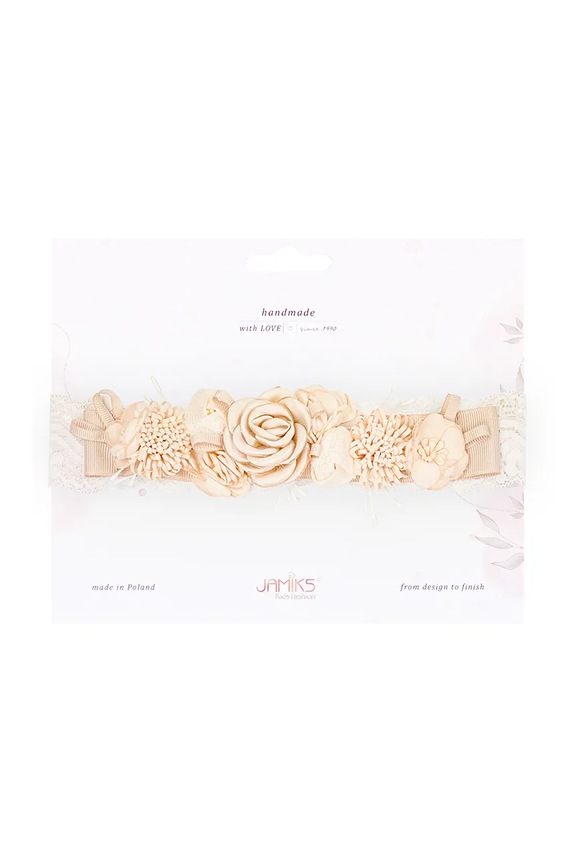 Jamiks opaska do włosów dziecięca VIERA beżowy VIERA.Opaska.JLH049.G