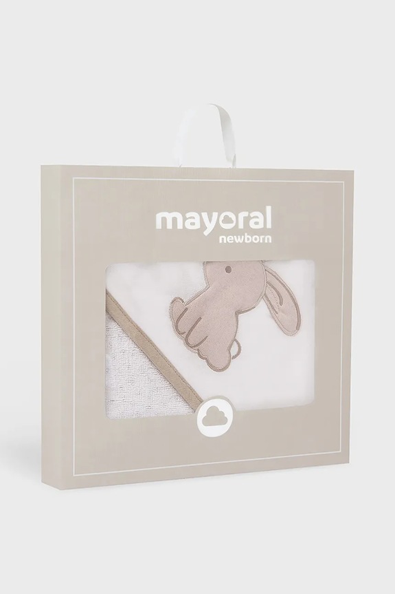 Mayoral Newborn ręcznik z kapturem niemowlęcy 9918.1A.Newborn.PPYH beżowy
