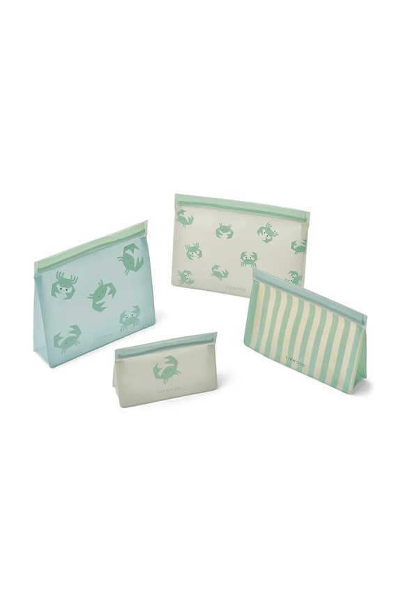 Liewood torebki na żywność Keith Foodbag 4-Pack 4-pack zielony LW18737