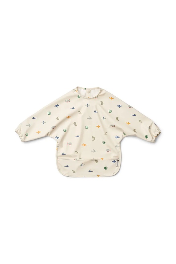 Liewood śliniak niemowlęcy Merle Printed Cape Bib Produkt niemowlęcy beżowy LW20010