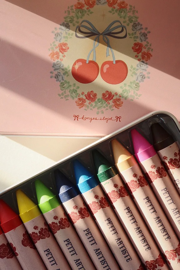 Κηρομπογιές Konges Sløjd CRAYONS BEES WAX 10 PCS ροζ KS102337