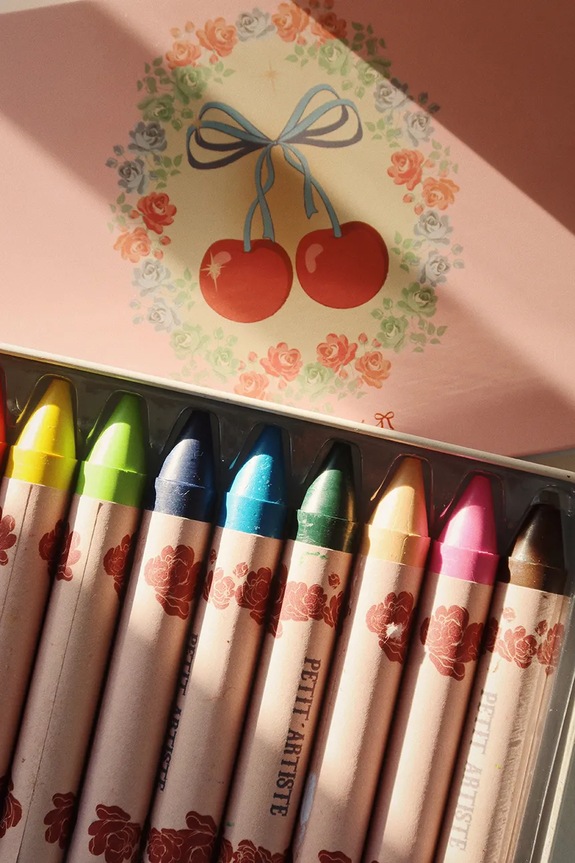 Κηρομπογιές Konges Sløjd CRAYONS BEES WAX 10 PCS KS102337 ροζ