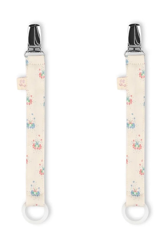 Konges Sløjd ciondollo ciuccio 2 PACK PACIFIER STRAP pacco da 2 KS102360 beige SS25